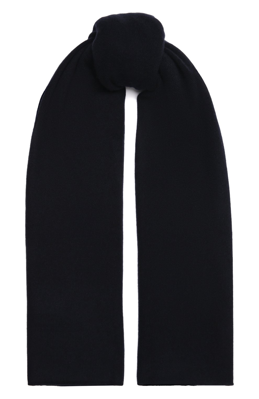 Кашемировый шарф ALLUDE темно-синего цвета по цене 26550 руб., арт. 215/11241, фото 1 Кашемировый шарф ALLUDE, арт. 215/11241, фото 1