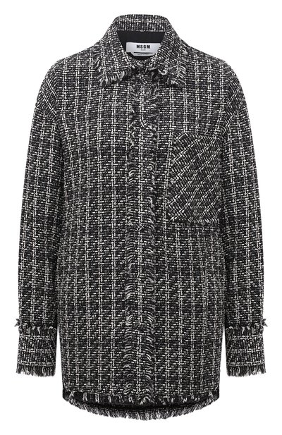 Женская хлопковая рубашка MSGM, арт. 3141MDE18 217624