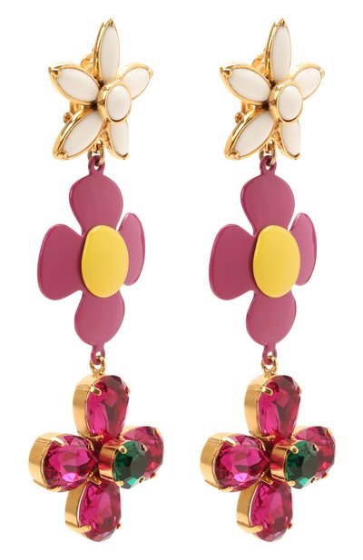 Клипсы SAINT LAURENT фуксия цвета по цене 105500 руб., арт. 651115/Y1ERV, фото 3 Клипсы SAINT LAURENT, арт. 651115/Y1ERV, фото 3