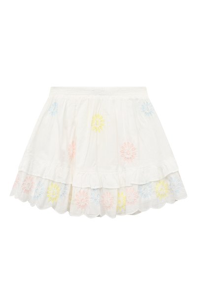 Хлопковая юбка STELLA MCCARTNEY кремового цвета по цене 11300 руб., арт. TS7A41, фото 2 Хлопковая юбка STELLA MCCARTNEY, арт. TS7A41, фото 2