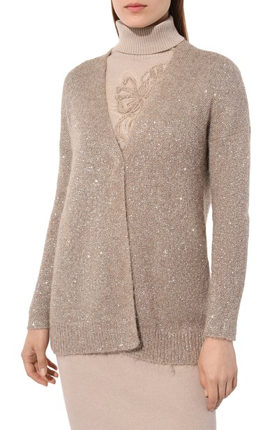 Кардиган D.EXTERIOR бежевого цвета по цене 57750 руб., арт. 59331, фото 3 Кардиган D.EXTERIOR, арт. 59331, фото 3