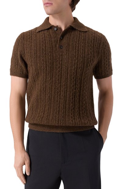 Поло MM6 коричневого цвета по цене 74750 руб., арт. SH2GL0006/M13195, фото 3 Поло MM6, арт. SH2GL0006/M13195, фото 3