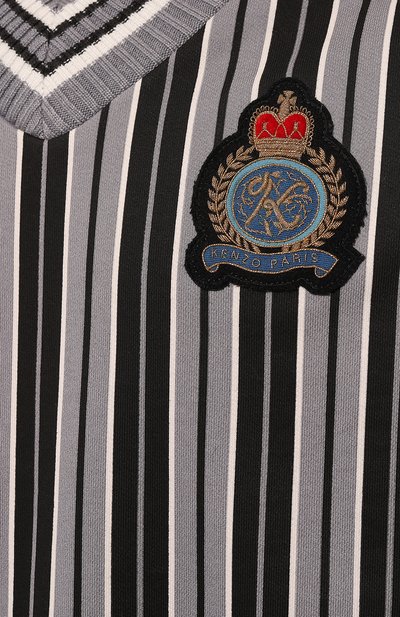 Хлопковый пуловер KENZO, арт. FC65SW4314MC/96, фото 5