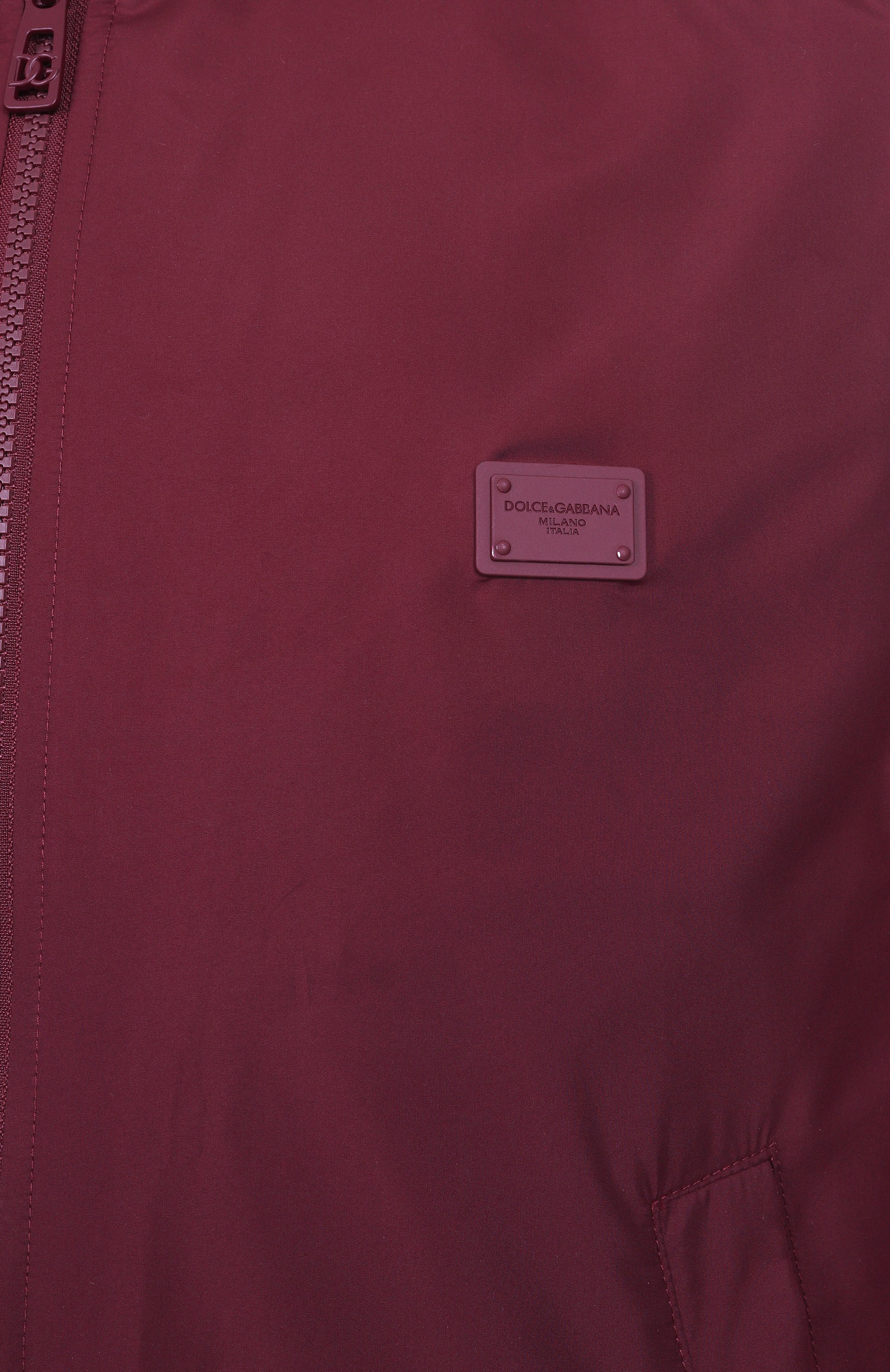 Бомбер DOLCE & GABBANA малинового цвета по цене 170500 руб., арт. G9BLMT/FUS27, фото 6 Бомбер DOLCE & GABBANA, арт. G9BLMT/FUS27, фото 6