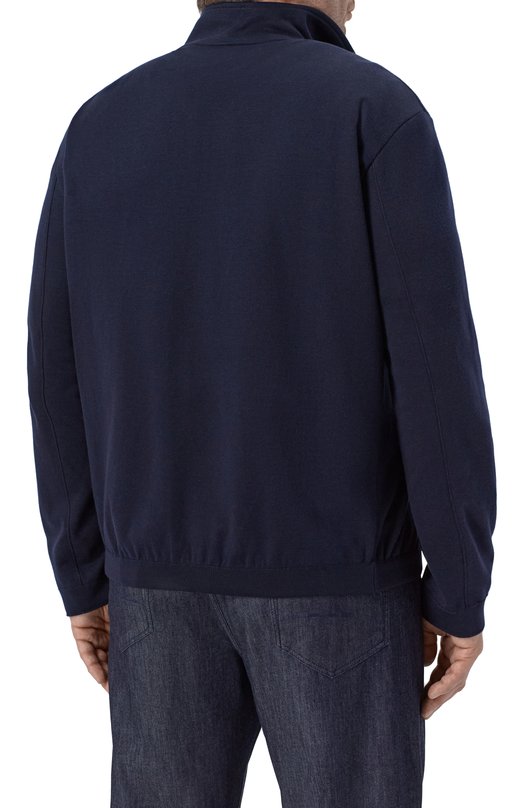 Хлопковая толстовка Cortigiani 4AS321 Синий  4AS321 Фото 4