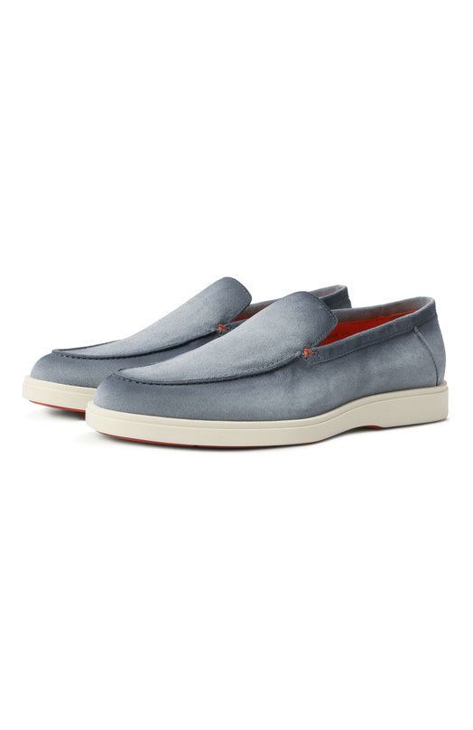 фото Замшевые лоферы santoni