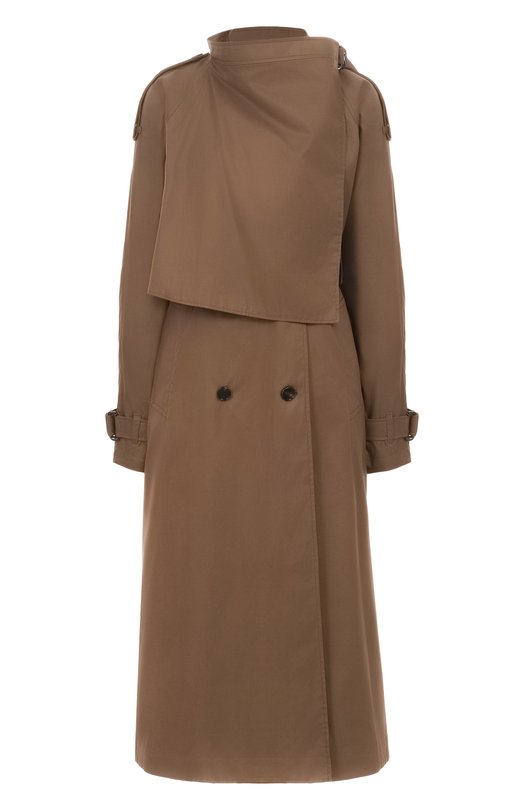 Хлопковый плащ Burberry 8110703 Коричневый 8110703