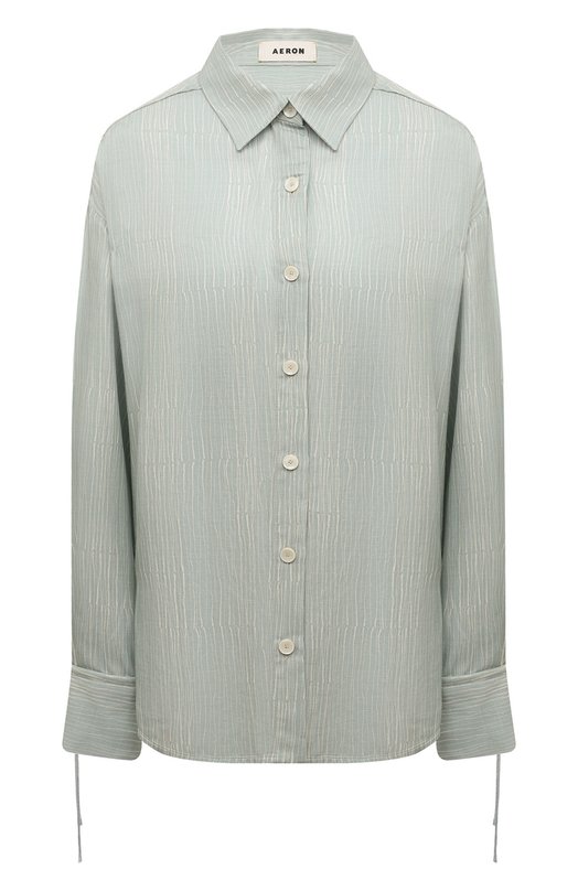 

Рубашка из вискозы и льна AERON, Зелёный