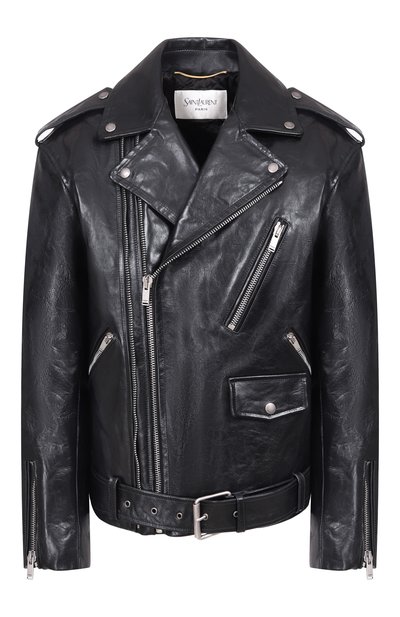 Женская кожаная куртка SAINT LAURENT, арт. 865076/YCUX2