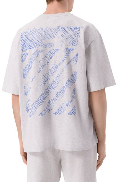 Хлопковая футболка OFF-WHITE, арт. 0MAA120F25JER00M, фото 4