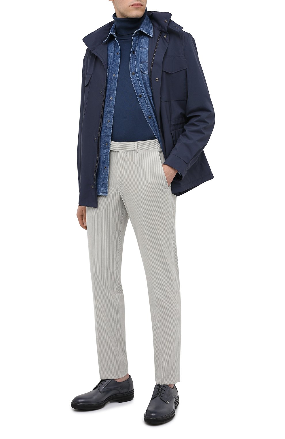 Джинсовая рубашка ZEGNA, арт. UVX46/STT3, фото 2