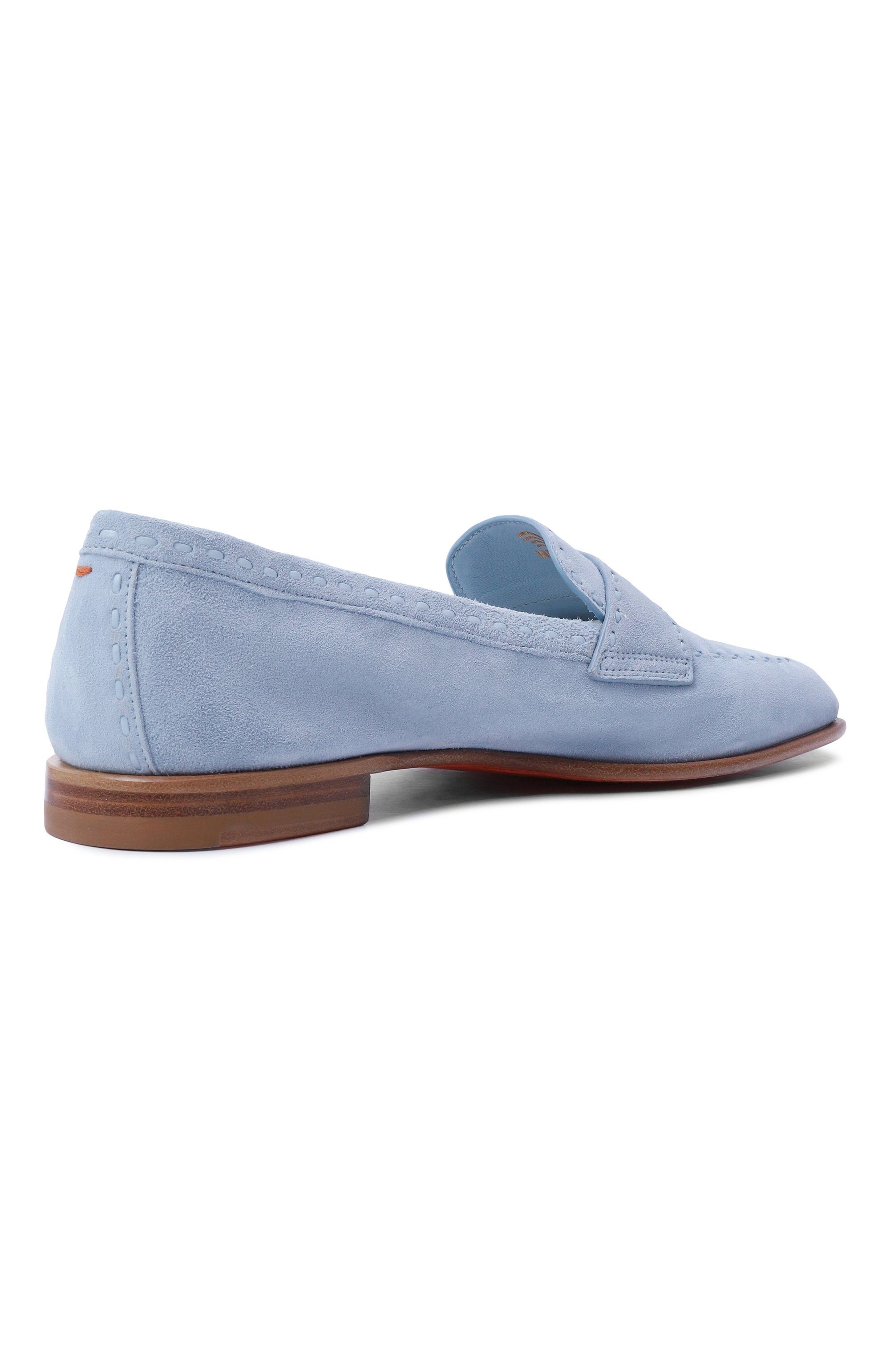 Замшевые пенни-лоферы SANTONI, арт. WUSG72077HAFSHTH, фото 5