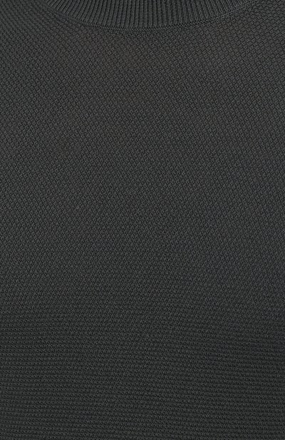 Джемпер из хлопка и шелка IL BORGO CASHMERE темно-серого цвета по цене 33600 руб., арт. 55-821G0, фото 5 Джемпер из хлопка и шелка IL BORGO CASHMERE, арт. 55-821G0, фото 5