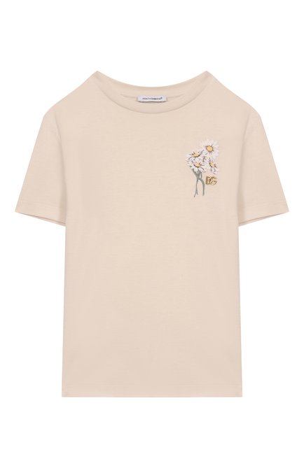 Хлопковая футболка DOLCE & GABBANA, арт. L5JTNK/G7PIH/10-12+
