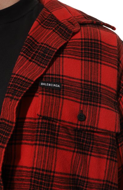 Хлопковая рубашка BALENCIAGA, арт. 699371/TNM25, фото 5