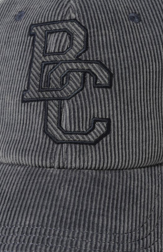Вельветовая бейсболка Brunello Cucinelli MQ4359932 Голубой  MQ4359932 Фото 4