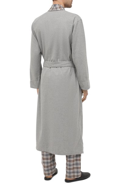 Халат из хлопка и шерсти ZIMMERLI, арт. 4600-75143, фото 4