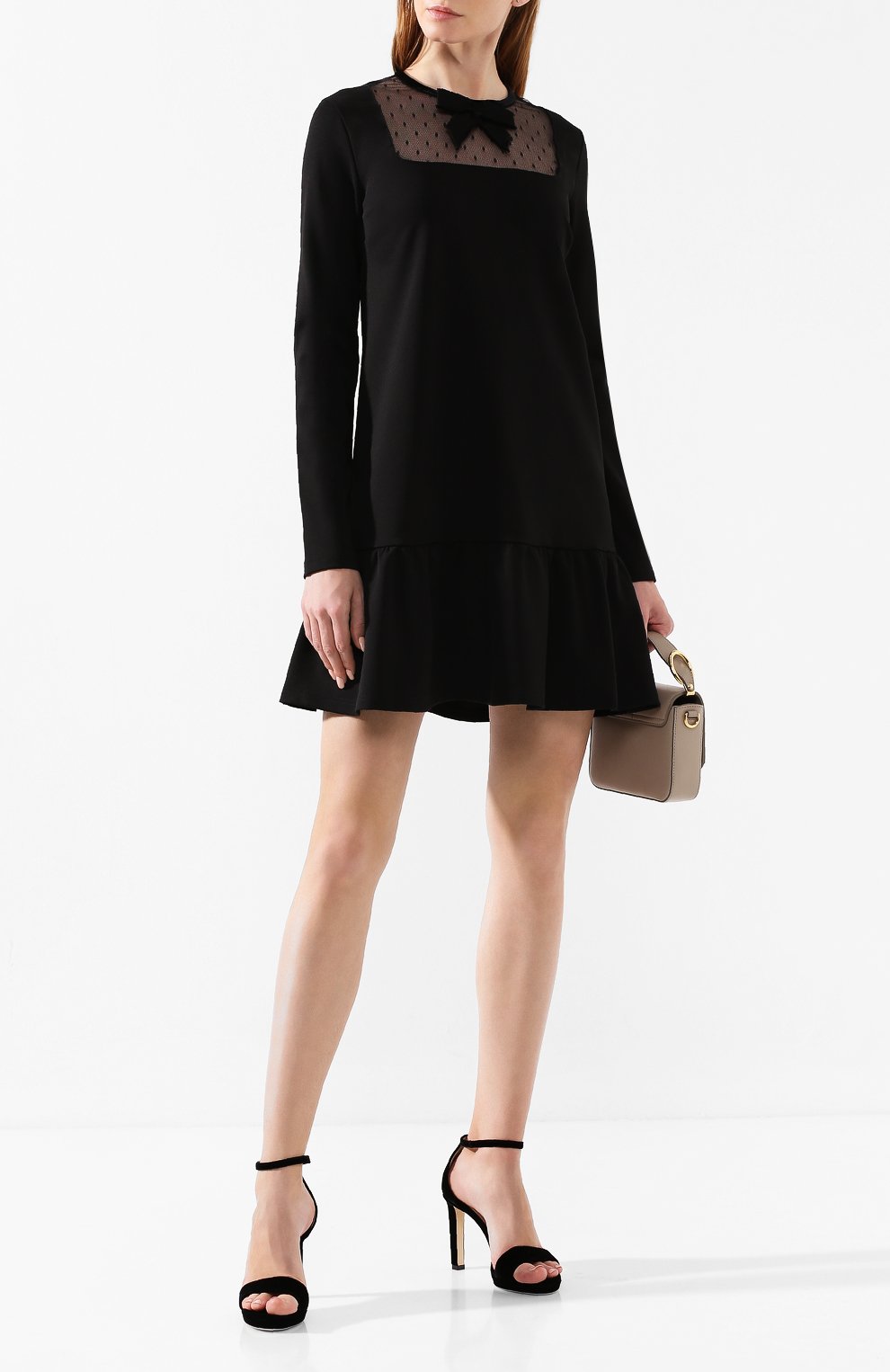 Платье REDVALENTINO черного цвета по цене 58500 руб., арт. SR0MJ03C/4Q9, фото 2 Платье REDVALENTINO, арт. SR0MJ03C/4Q9, фото 2