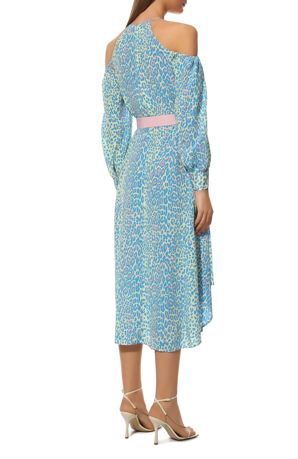 Шелковое платье STELLA MCCARTNEY голубого цвета по цене 147500 руб., арт. 604365/STA30, фото 4 Шелковое платье STELLA MCCARTNEY, арт. 604365/STA30, фото 4