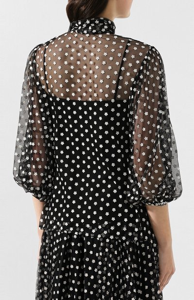 Блузка REDVALENTINO черного цвета по цене 55150 руб., арт. TR3AA00X/4SR, фото 4 Блузка REDVALENTINO, арт. TR3AA00X/4SR, фото 4