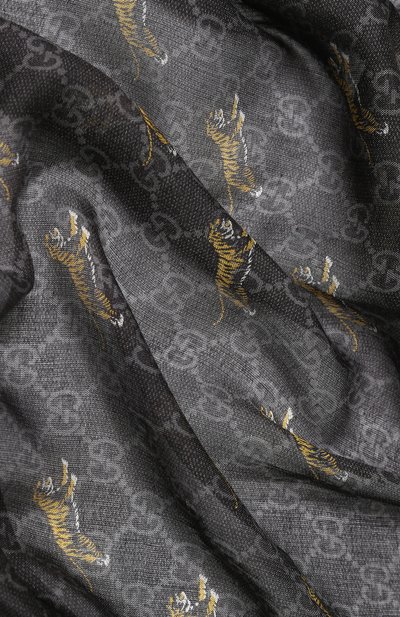 Шаль GUCCI серого цвета по цене 24150 руб., арт. 575824/4G865, фото 2 Шаль GUCCI, арт. 575824/4G865, фото 2