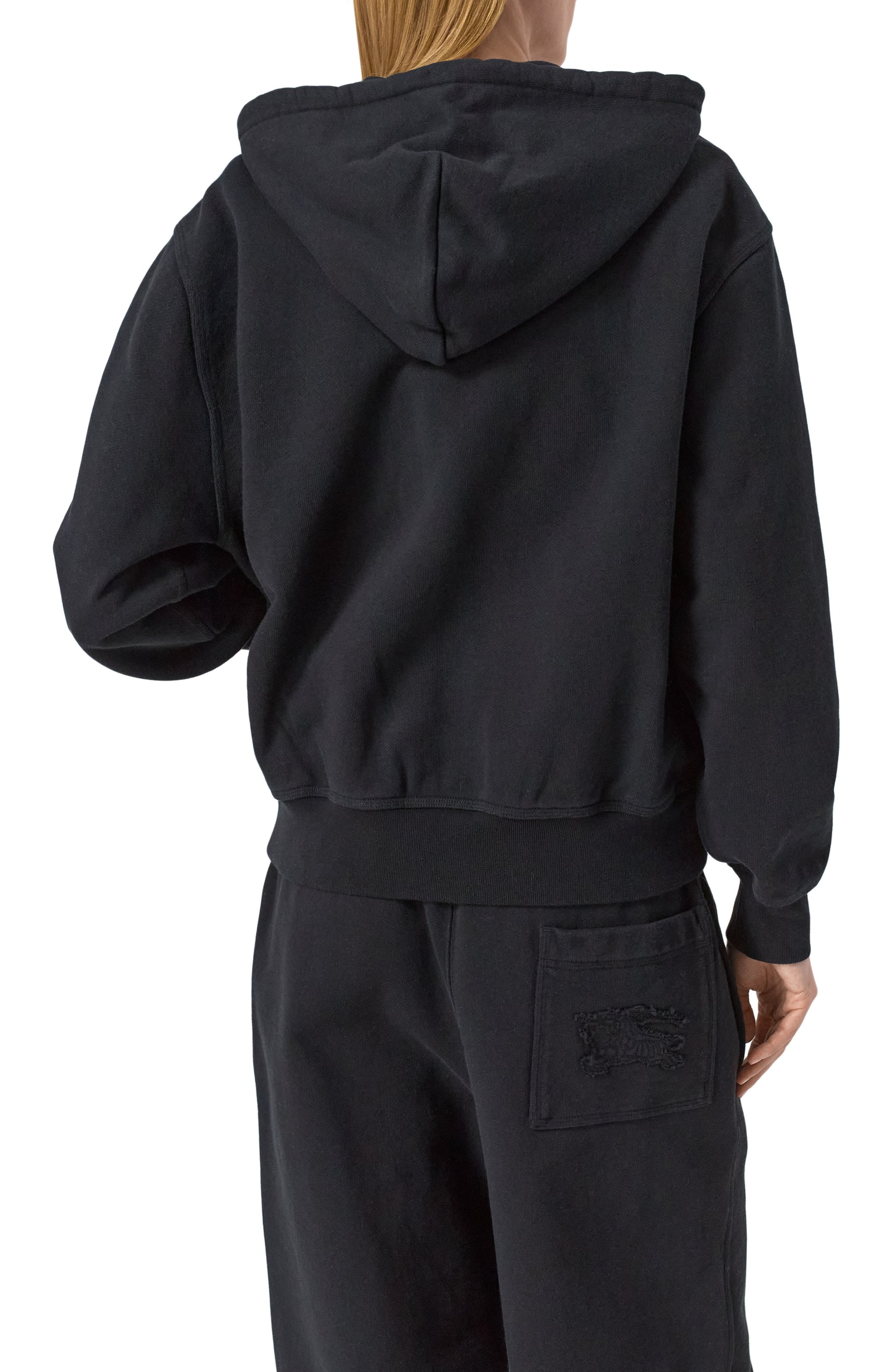 Хлопковая толстовка BURBERRY черного цвета по цене 94600 руб., арт. 8100745, фото 4 Хлопковая толстовка BURBERRY, арт. 8100745, фото 4