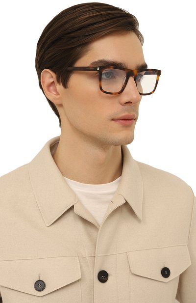 Оправа SAINT LAURENT коричневого цвета по цене 36400 руб., арт. SL 547 SLIM 0PT 006, фото 3 Оправа SAINT LAURENT, арт. SL 547 SLIM 0PT 006, фото 3