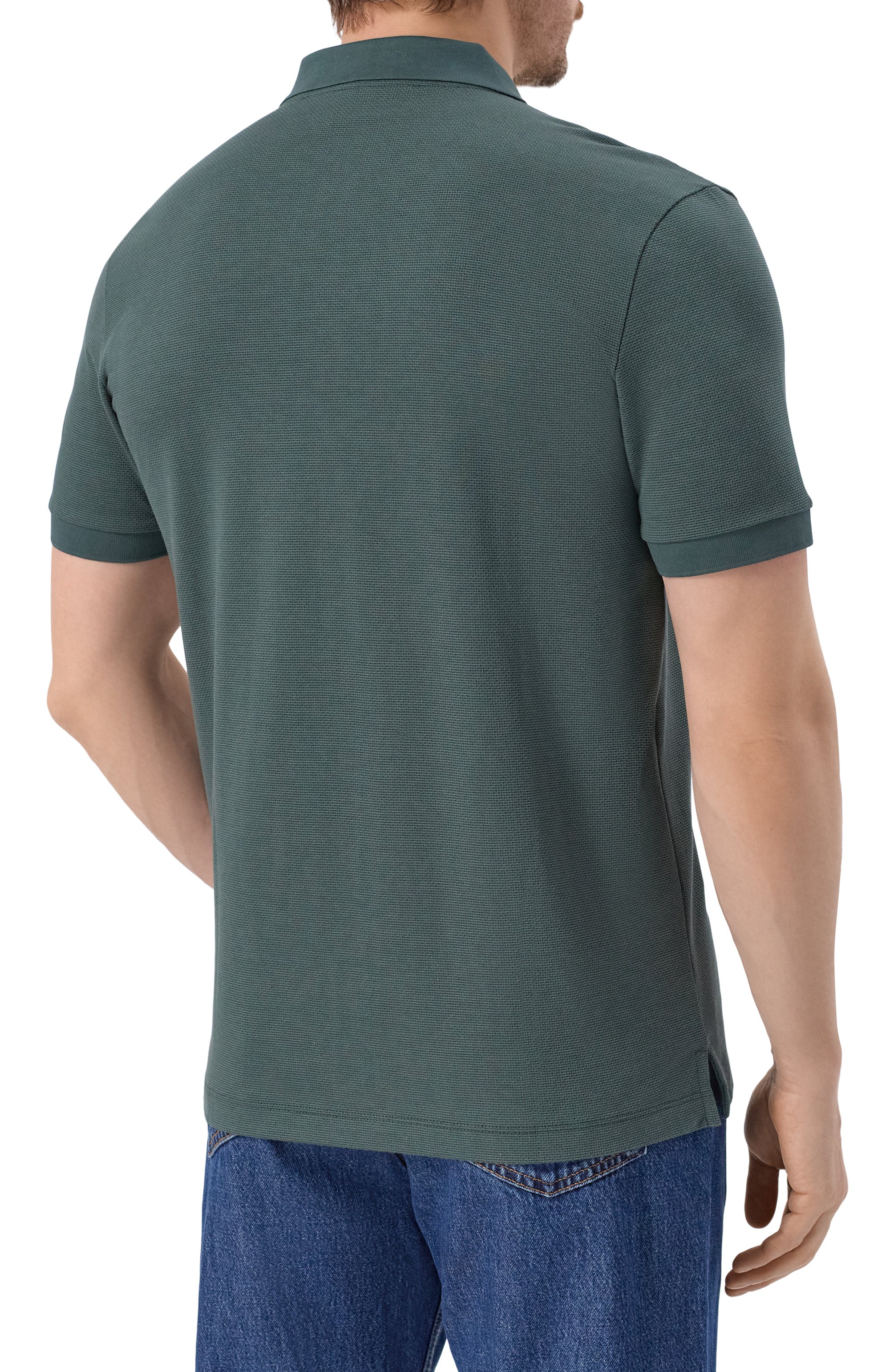 Хлопковое поло BOSS, арт. 50555172, фото 4