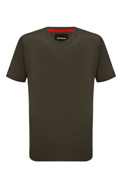 Мужская хлопковая футболка KITON, арт. UK1165