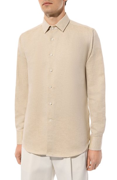 Рубашка изо льна и хлопка CANALI, арт. 7A1/GD03158, фото 3