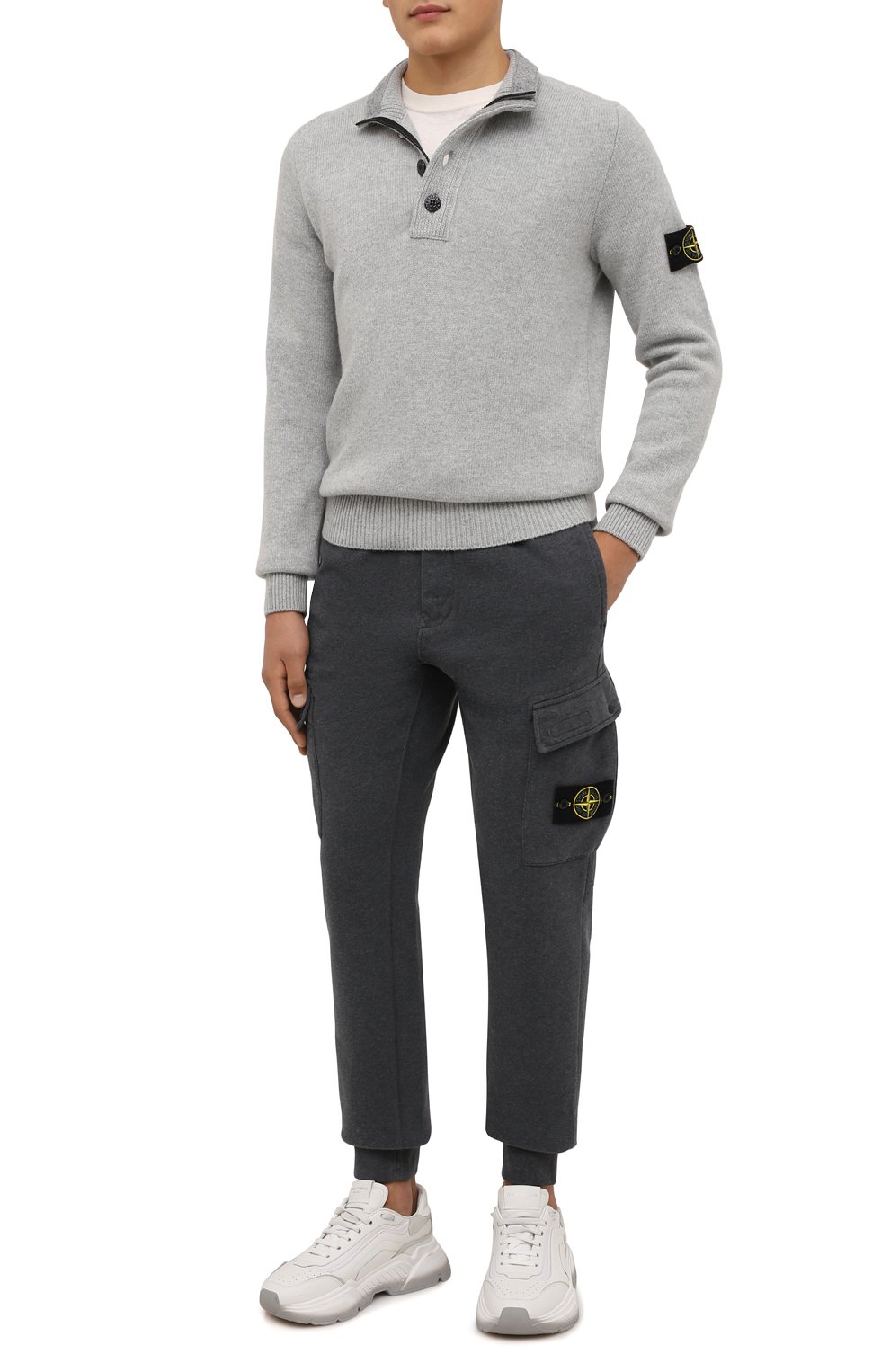 Хлопковые джоггеры STONE ISLAND, арт. 751565220, фото 2