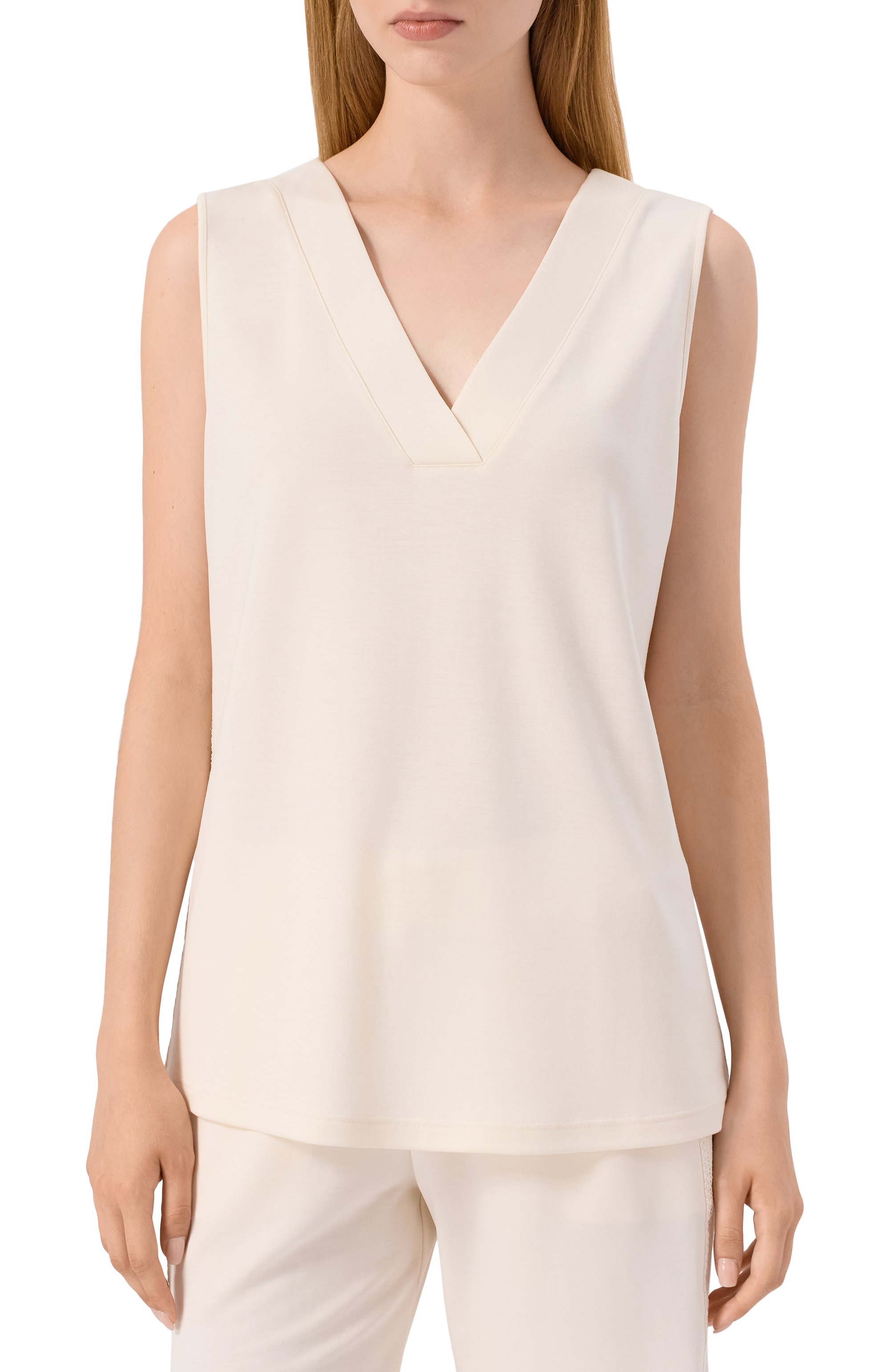 Топ HANRO кремового цвета по цене 20630 руб., арт. 078477, фото 3 Топ HANRO, арт. 078477, фото 3