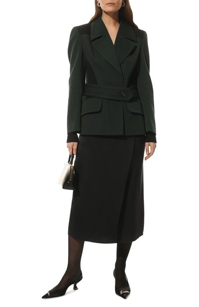 Текстильные туфли LANVIN черного цвета по цене 108000 руб., арт. FW-SAGS08-RAPI-P22, фото 2 Текстильные туфли LANVIN, арт. FW-SAGS08-RAPI-P22, фото 2