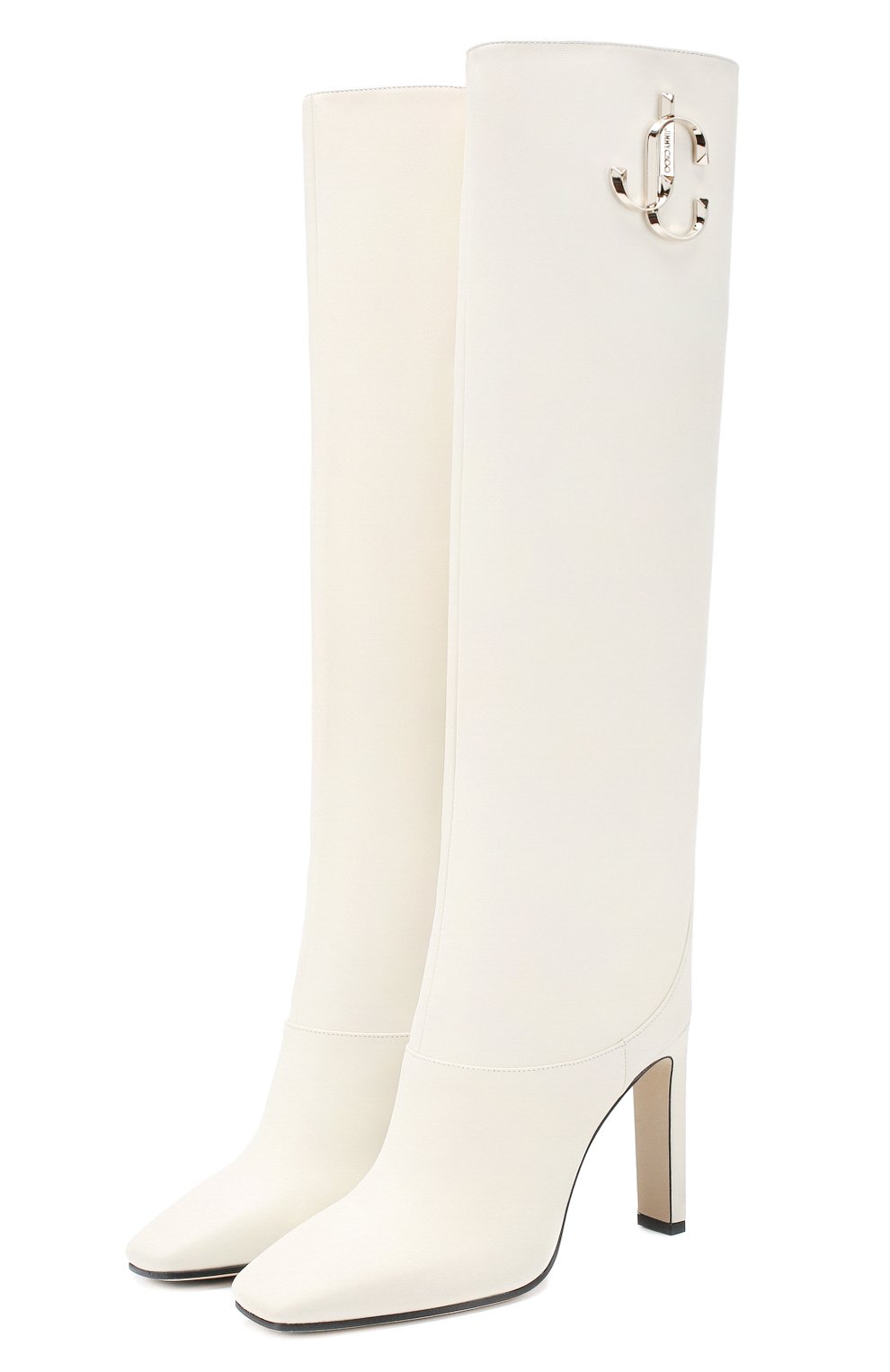 Кожаные сапоги mahesa 100 JIMMY CHOO, арт. MAHESA 100/CLF, фото 1