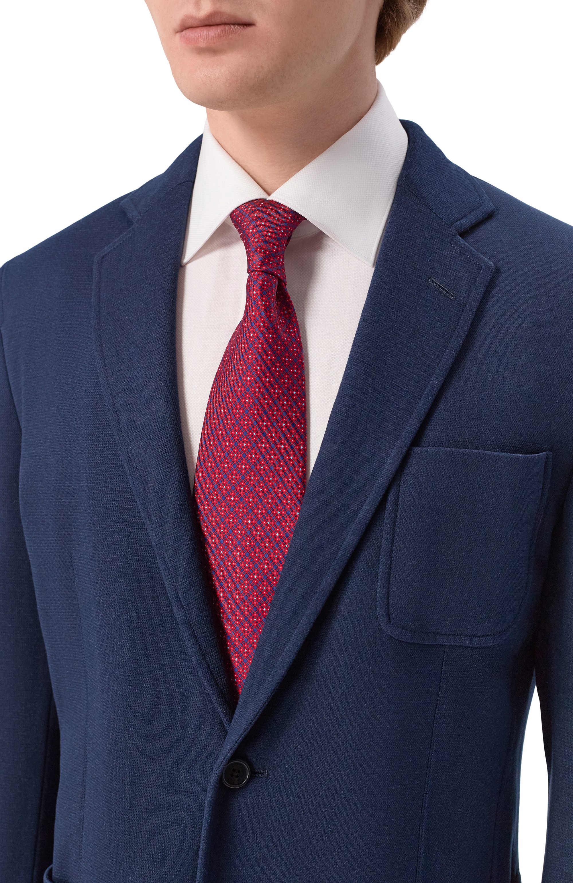 Шелковый комплект из галстука и платка STEFANO RICCI, арт. DH/59101, фото 2