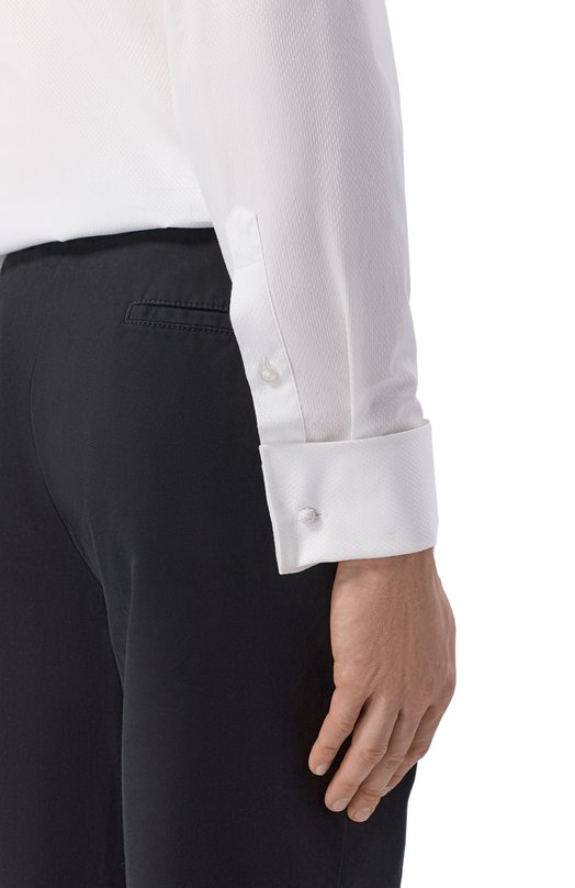 Хлопковая сорочка BOSS 50560745 Белый  50560745 Фото 5