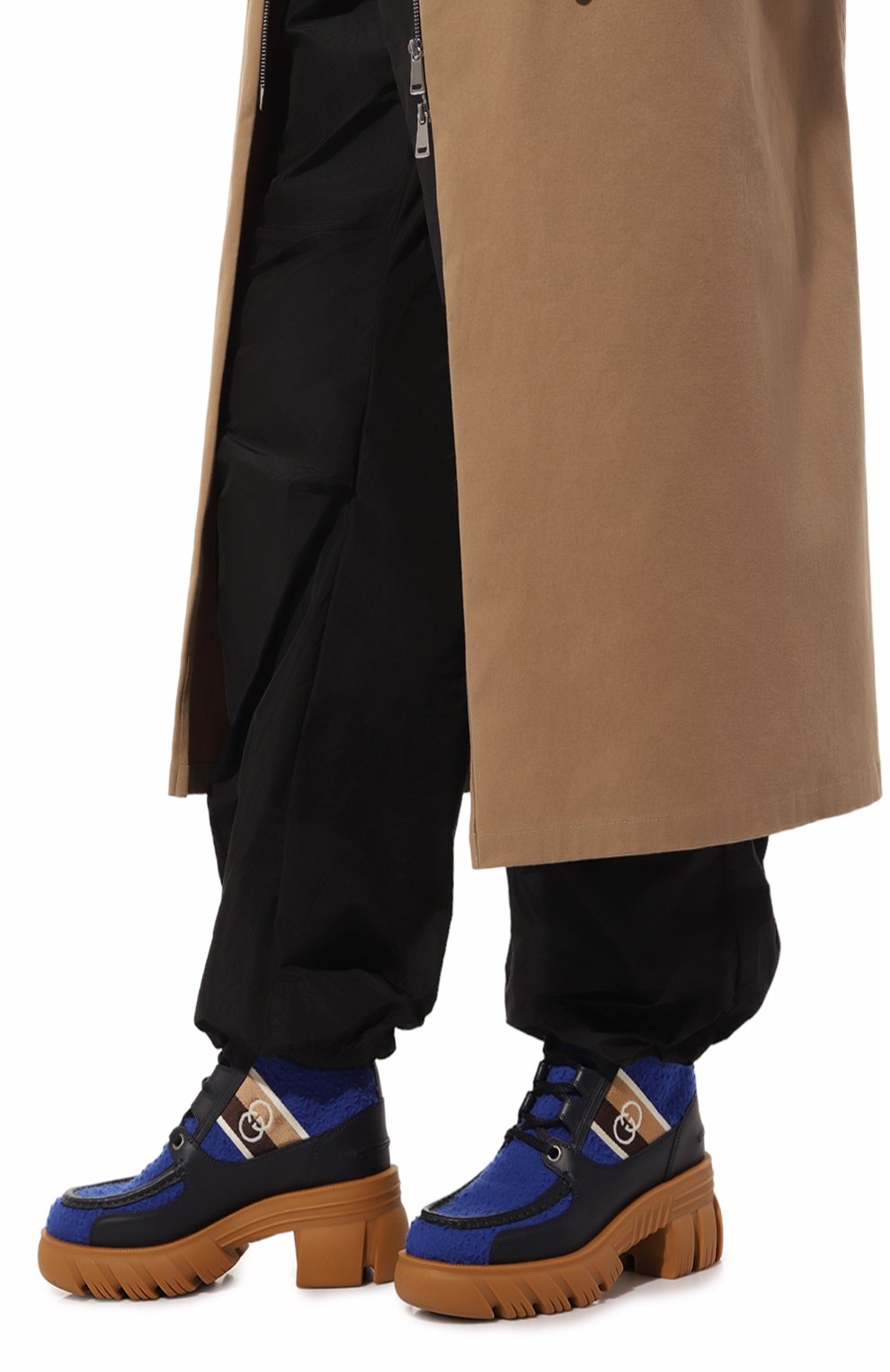 Комбинированные ботинки romance GUCCI, арт. 681771 2JW20, фото 3