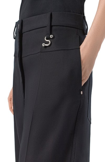Брюки из хлопка и вискозы SPORTMAX, арт. SPXGELATINA, фото 5