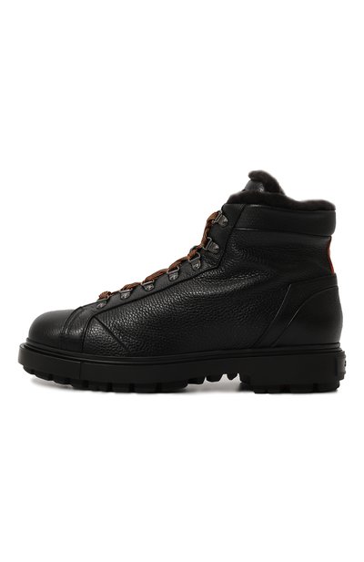 Кожаные ботинки SANTONI, арт. MGSG18190NERAMMMN01, фото 4