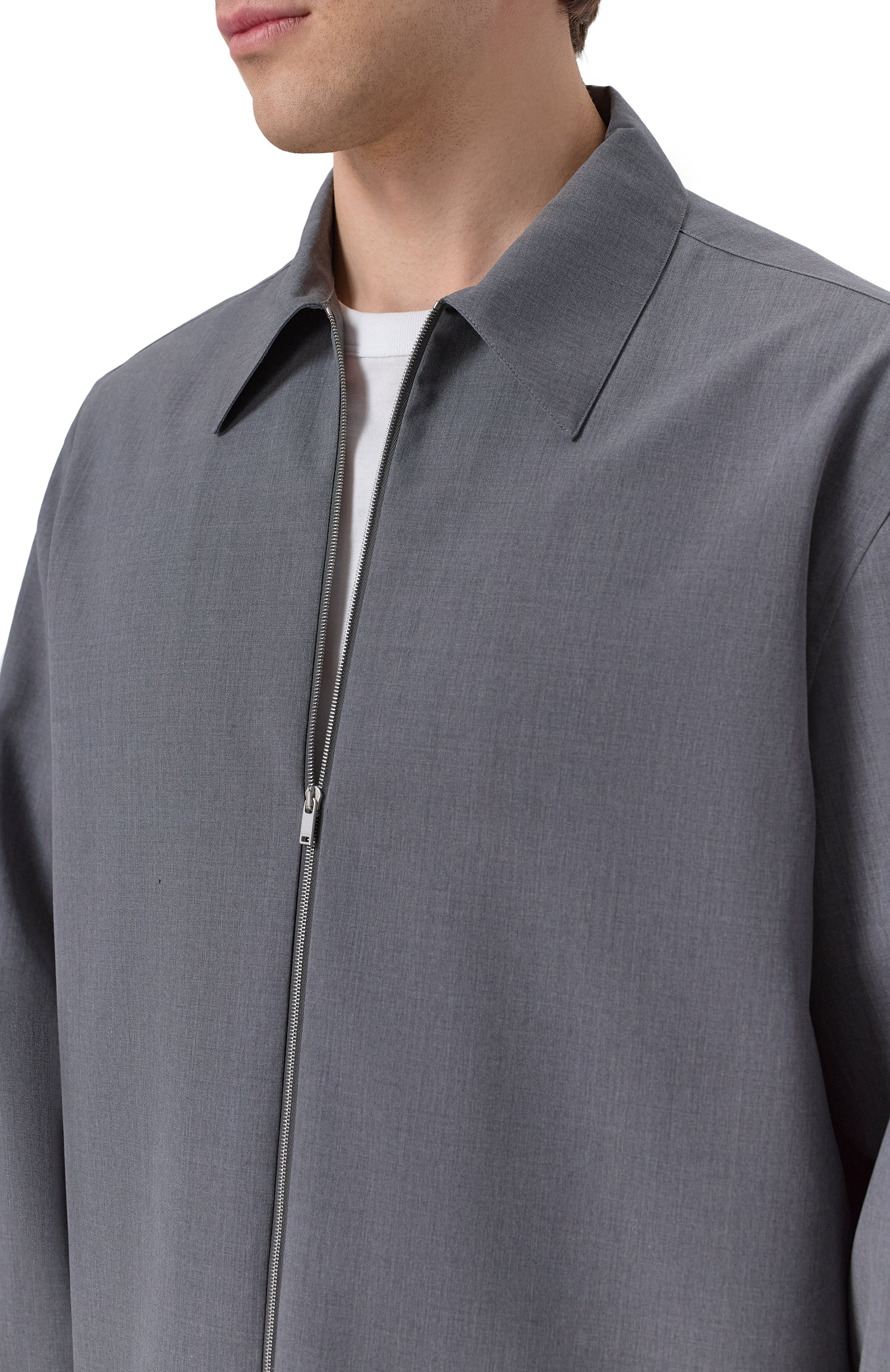 Шерстяная куртка-рубашка JIL SANDER, арт. J22DL0368-J40249, фото 5