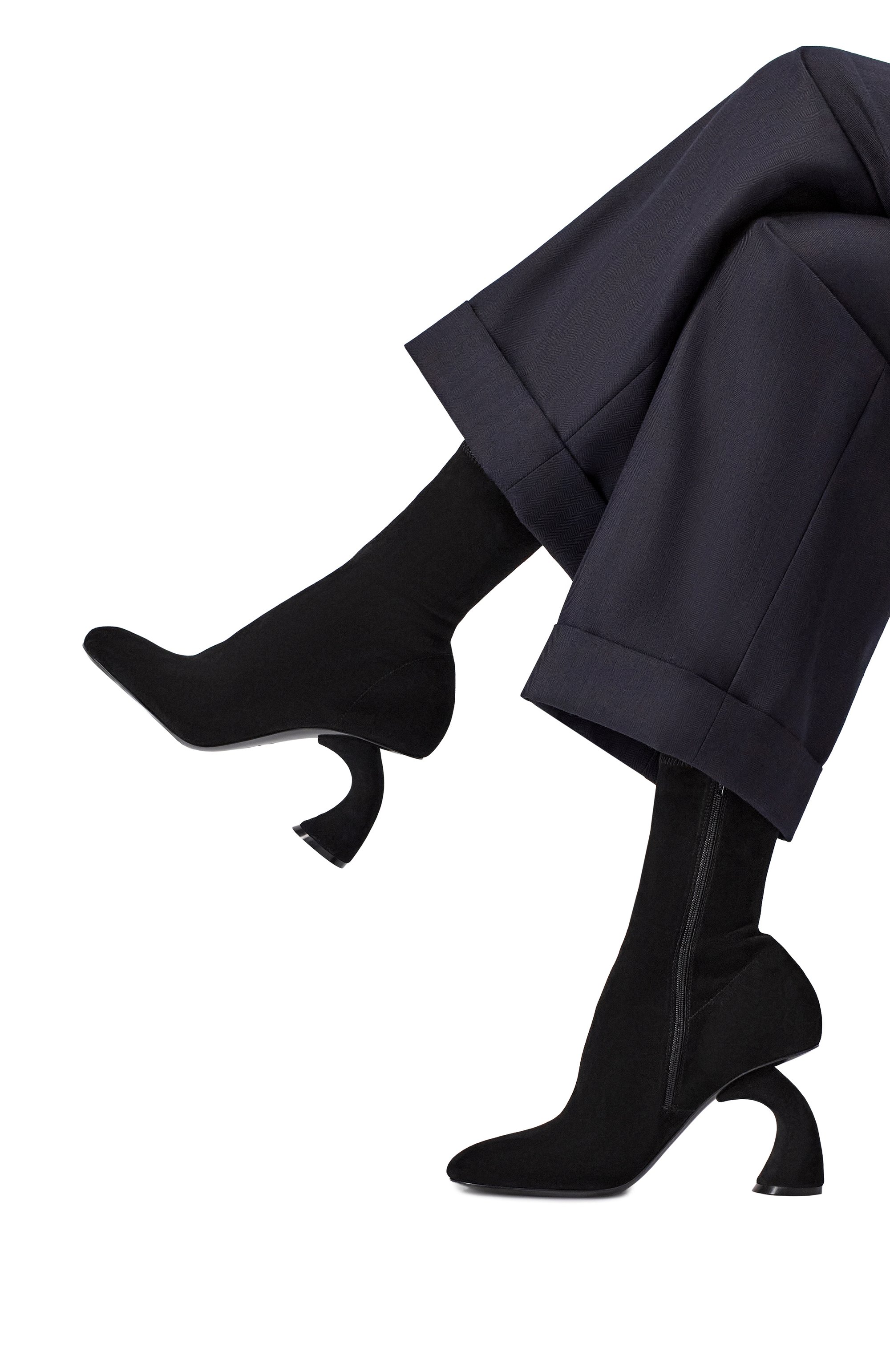 Замшевые ботильоны DRIES VAN NOTEN, арт. WS241-1146/135, фото 2