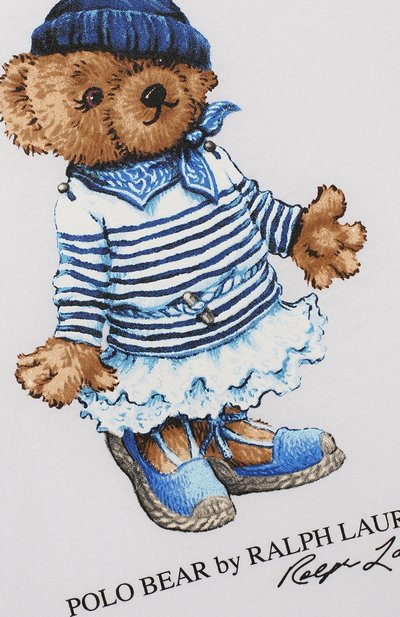 Хлопковая футболка POLO RALPH LAUREN, арт. 311743493, фото 3