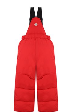 Детский пуховый комбинезон на подтяжках MONCLER ENFANT красного цвета, арт. D2-954-14344-05-68352/4-6A | Фото 2 (Статус проверки: Проверена �категория; Материал внешний: Пух и перо, Синтетический материал; Материал подклада: Синтетический материал; Ювелирные украшения: Назначено; Материал сплава: Проставлено; Драгоценные камни: Проставлено; Мальчики Кросс-КТ: Комбинезон-верхняя одежда; Рукава: Без рукавов; Ростовка одежда: 4 года | 104 см, 5 лет | 110 см, 6 лет | 116 см)