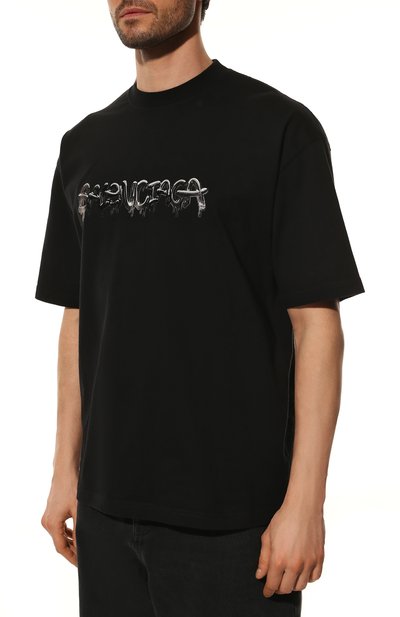 Хлопковая футболка BALENCIAGA, арт. 612966/TLVF1, фото 3