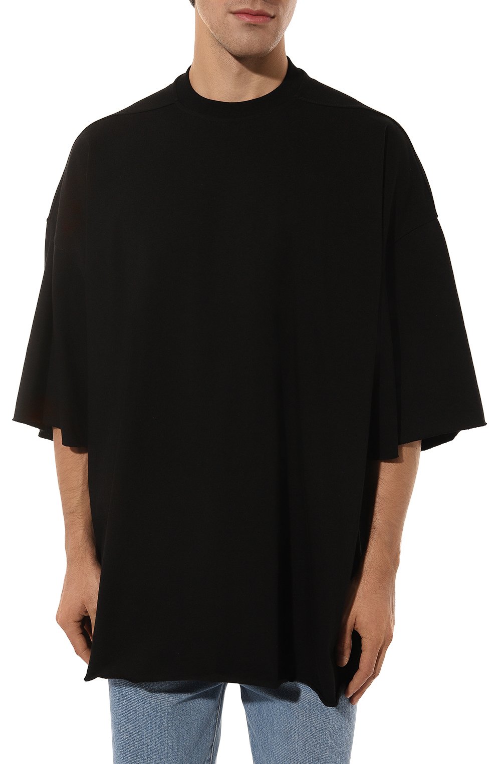Хлопковая футболка RICK OWENS, арт. RU02C7283/BA, фото 3