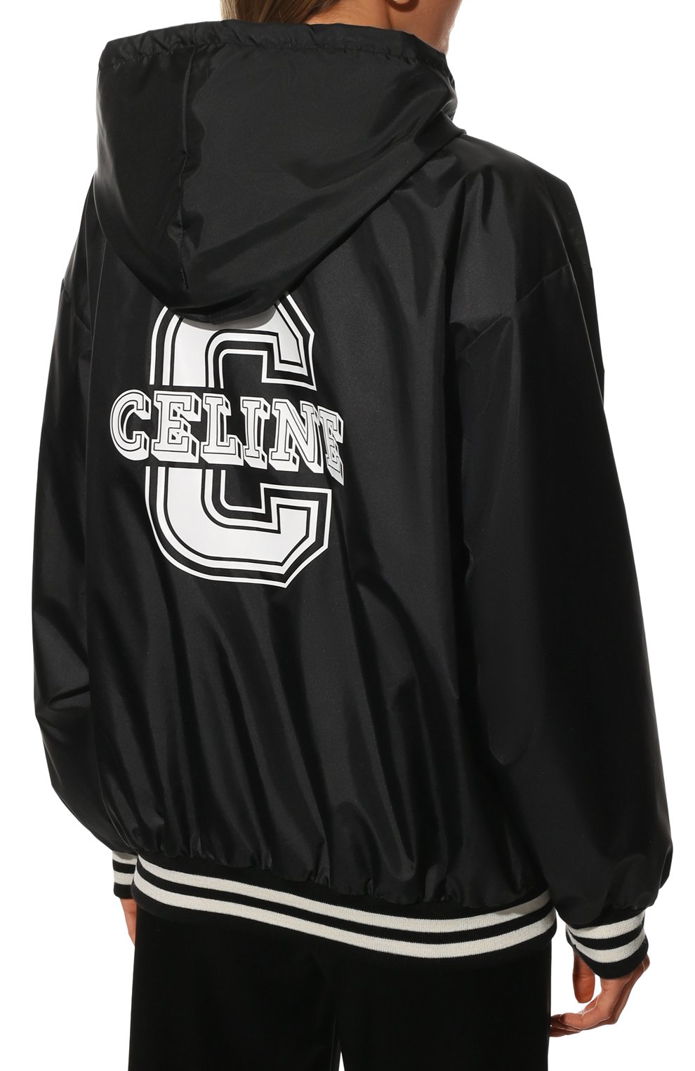 Бомбер CELINE черного цвета по цене 178000 руб., арт. 2W547495M, фото 4 Бомбер CELINE, арт. 2W547495M, фото 4