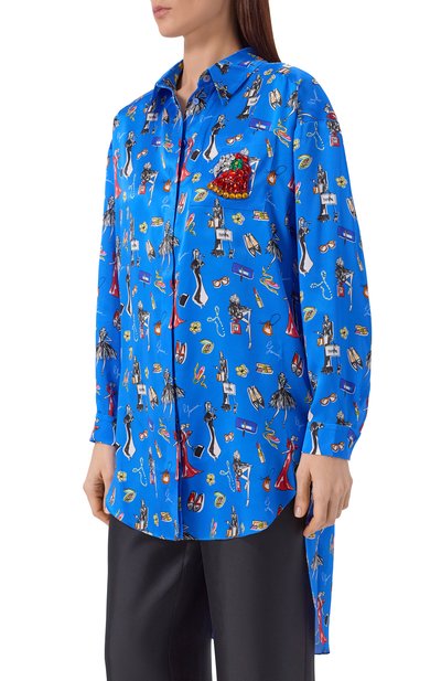 Атласная рубашка YANINA, арт. T-3122, фото 3