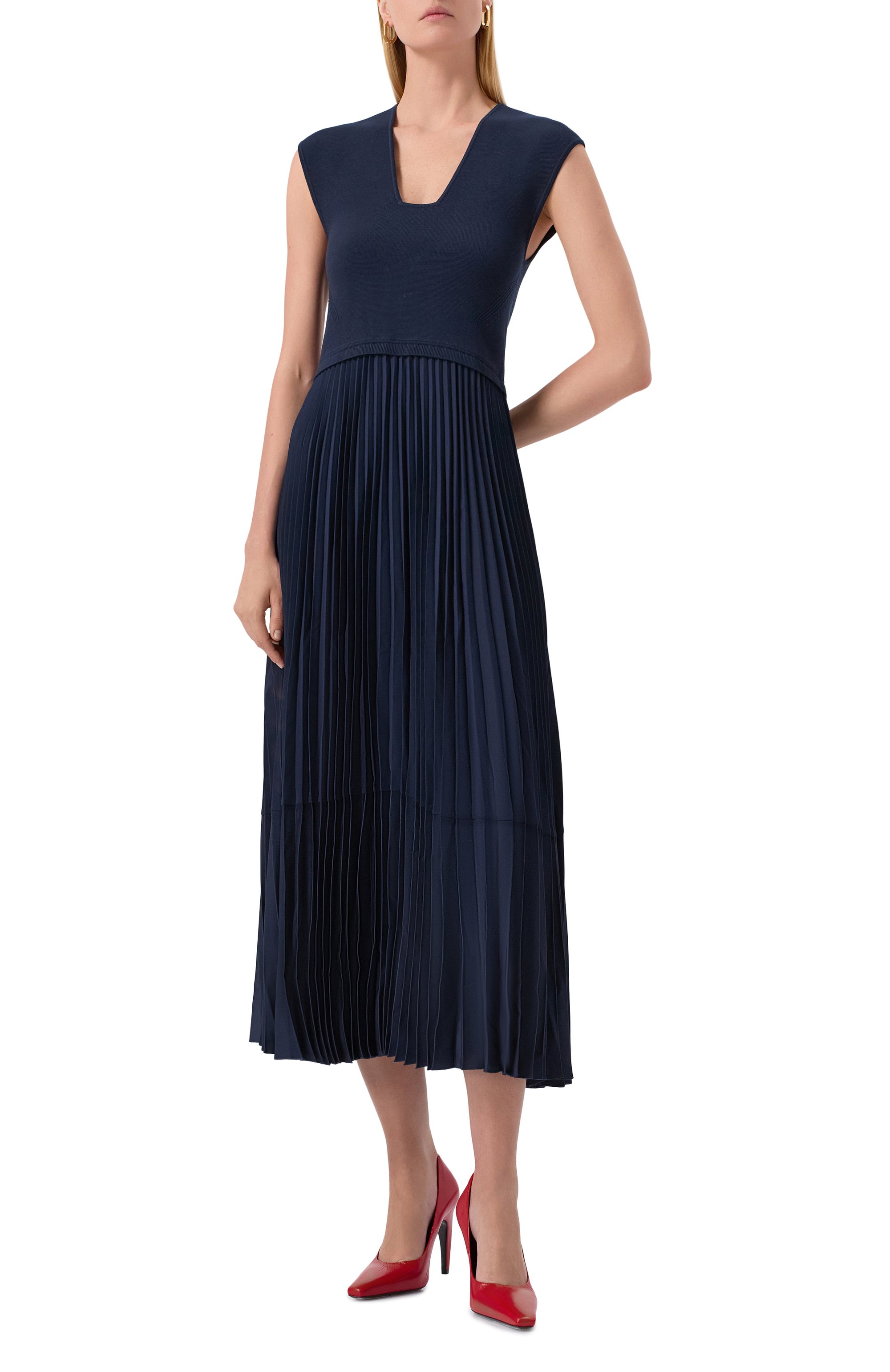 Комбинированное платье BOSS, арт. 50549110, фото 2