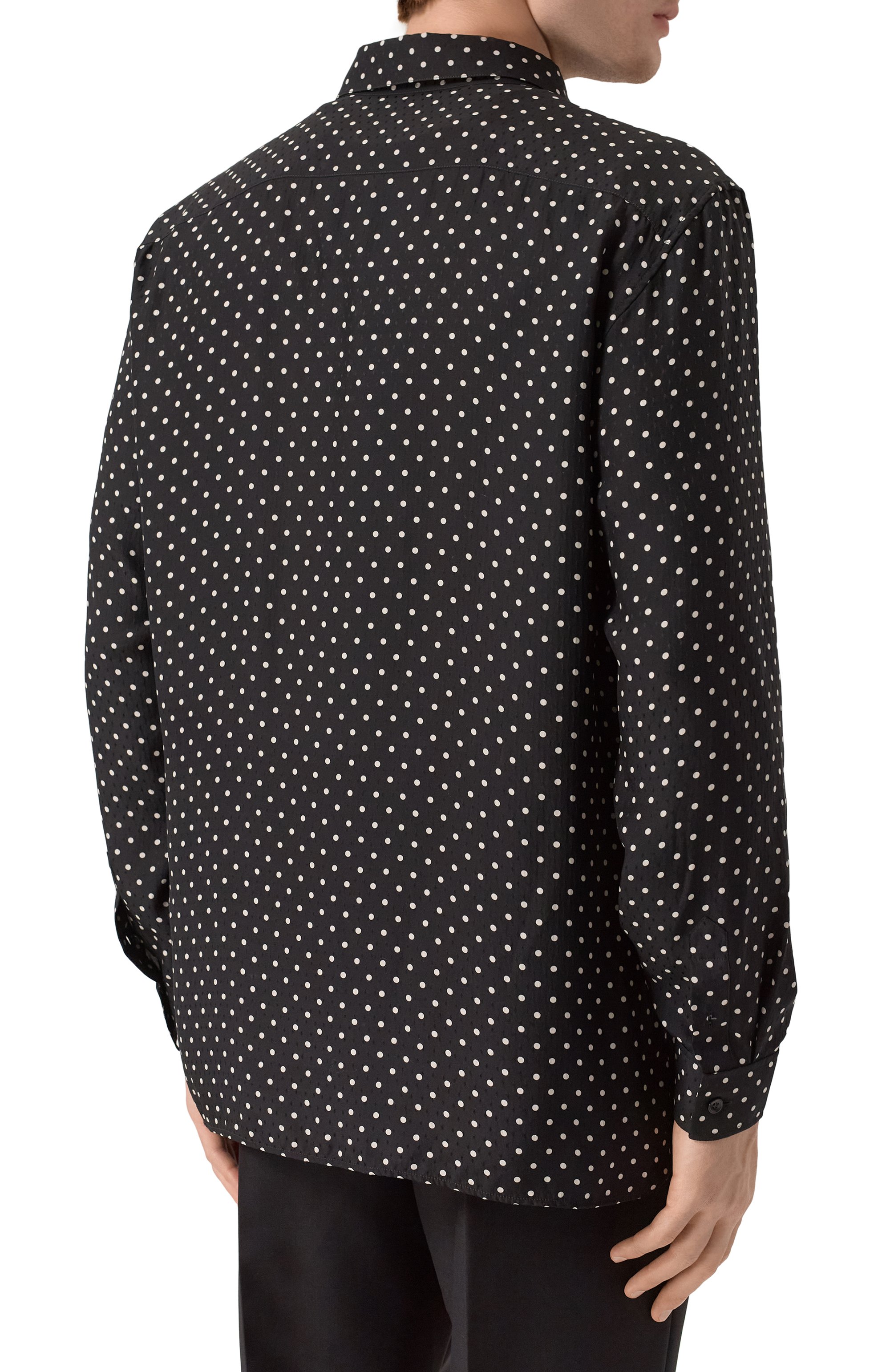 Шелковая рубашка SAINT LAURENT, арт. 774775/Y2E13, фото 4