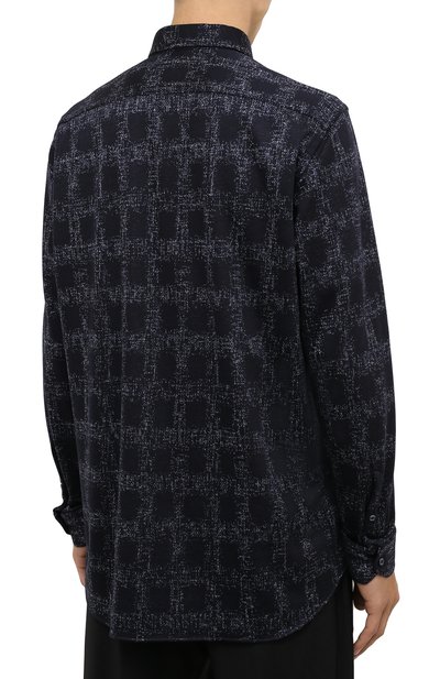 Рубашка из шерсти и шелка ZILLI SPORT, арт. MFW-66029-000/ZS0001, фото 4